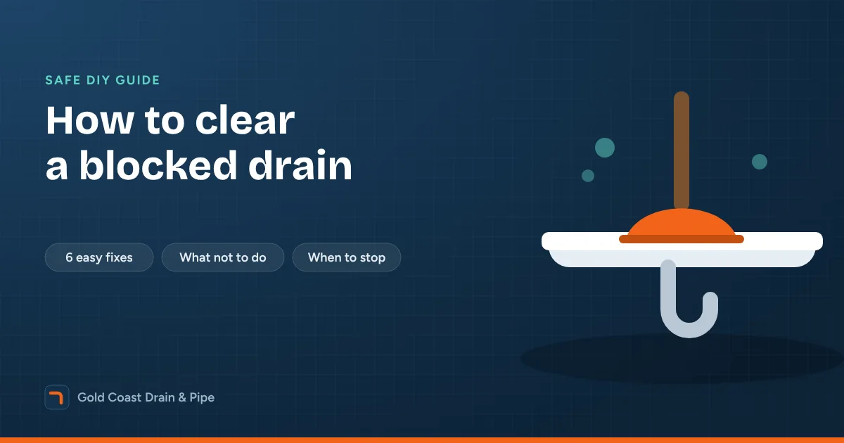 How to clear a blocked drain at home with a plunger, a drain strainer and a bucket